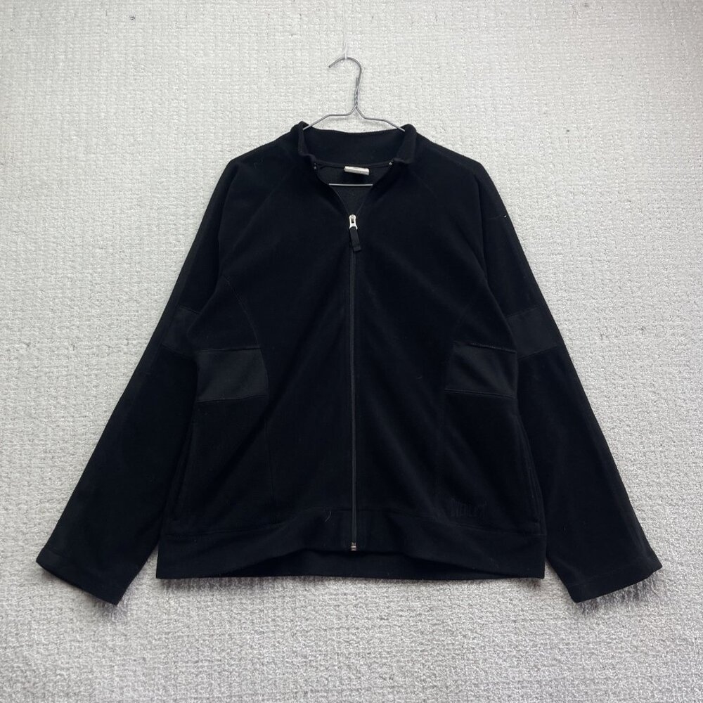 Everlast Sport Black Full Zip Fleece Wom Sweater Sz XL workout Trainning Read